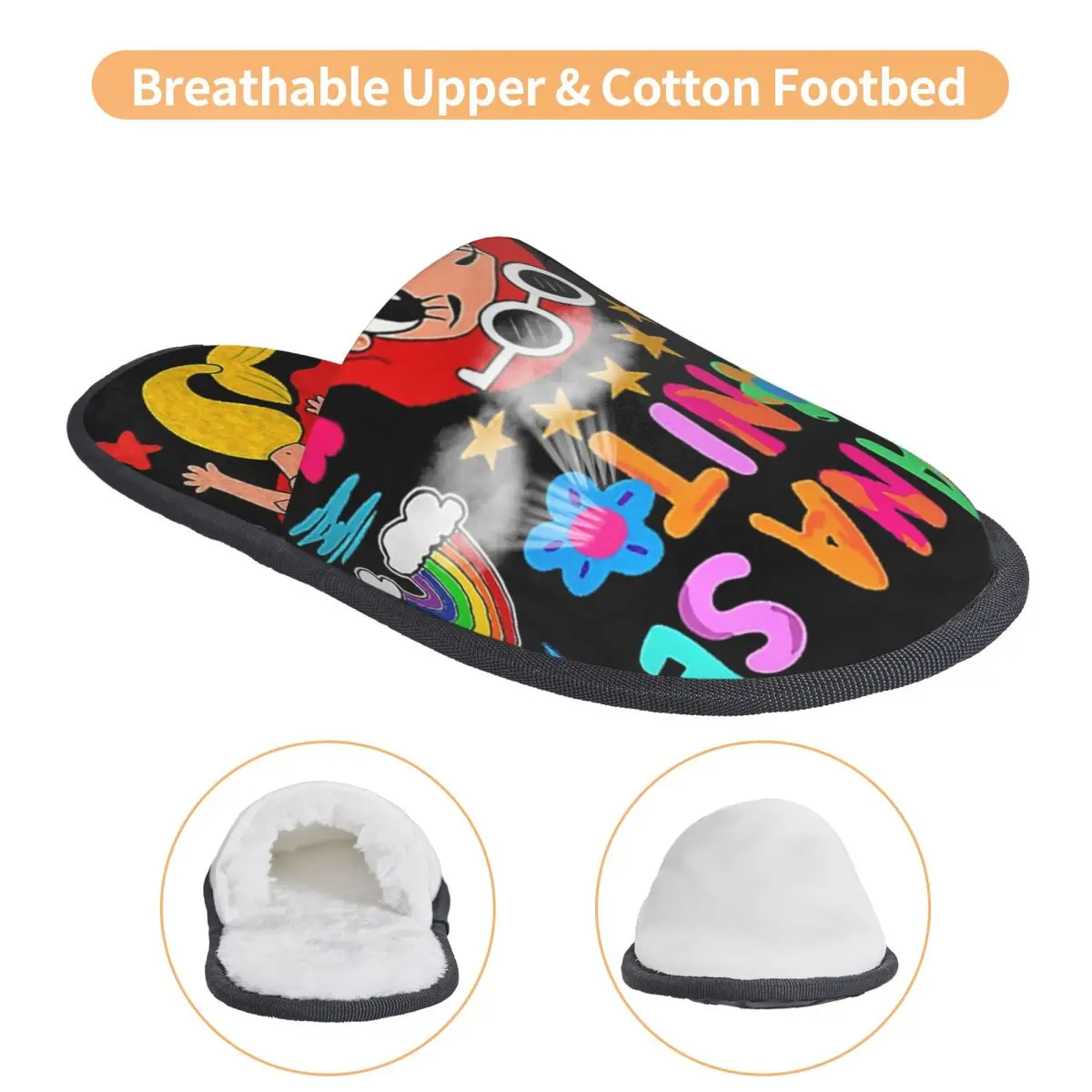 Custom Manana Sera Bonito Colombian Singer Karol G Soft Memory Foam House Slippers Women Comfy Warm Anti-skid Sole Slipper