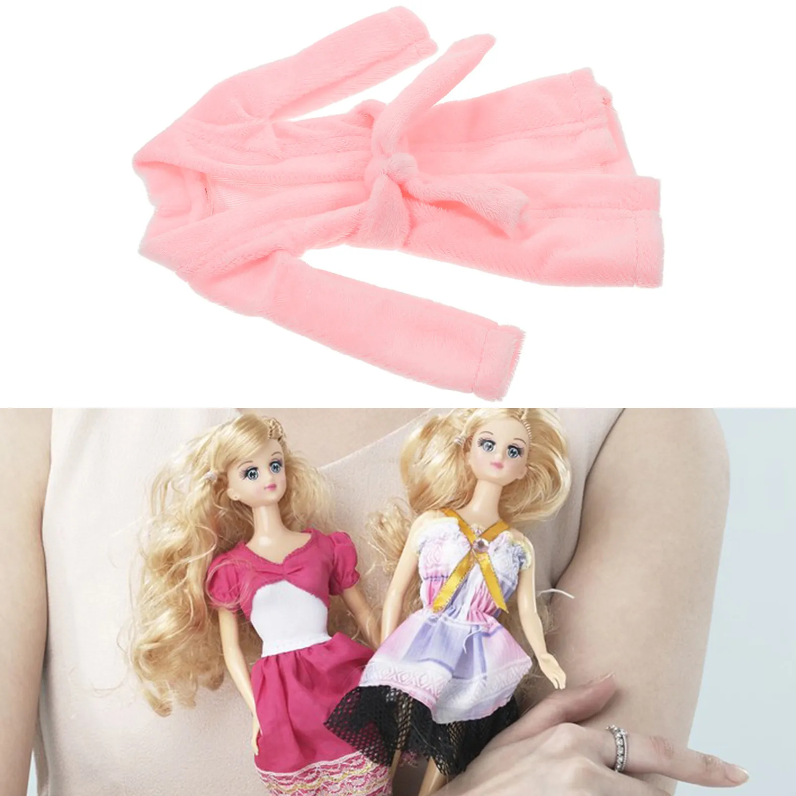 Miniature Bathrobe Dressing Comfortable Material Meticulously Stitched for Imaginative Play Mini Clothing