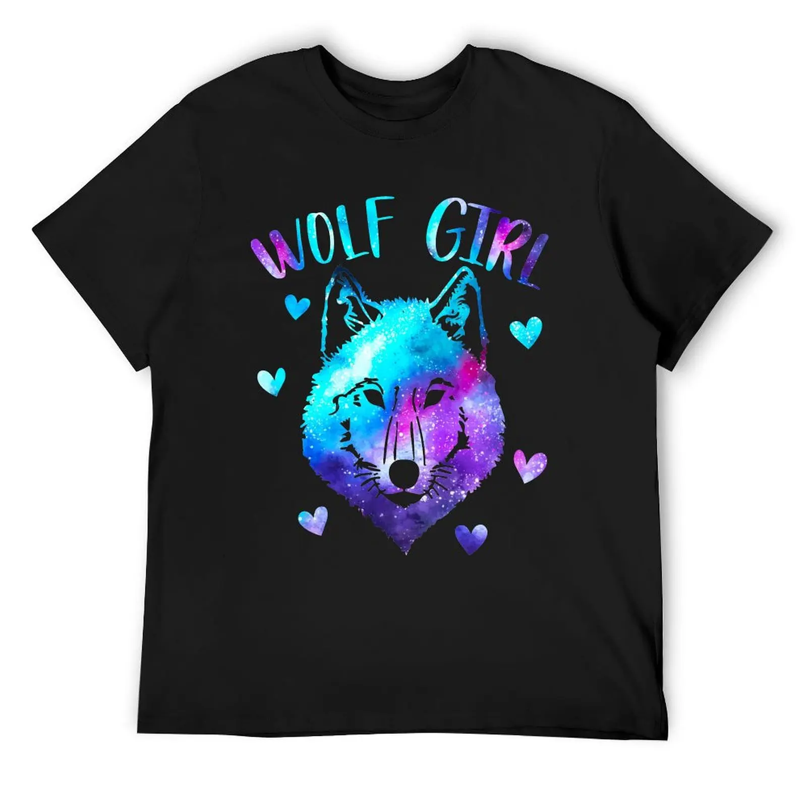 

Wolf girl T-Shirt summer 2025 custom shirt anime stuff funny t shirts men