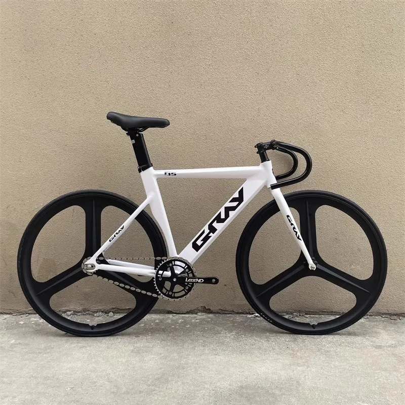 GRAY F15 Fixed Gear Bike Aluminum Alloy Frame Fixie Single Speed Track Bicycle Aero Design Parts Customizable