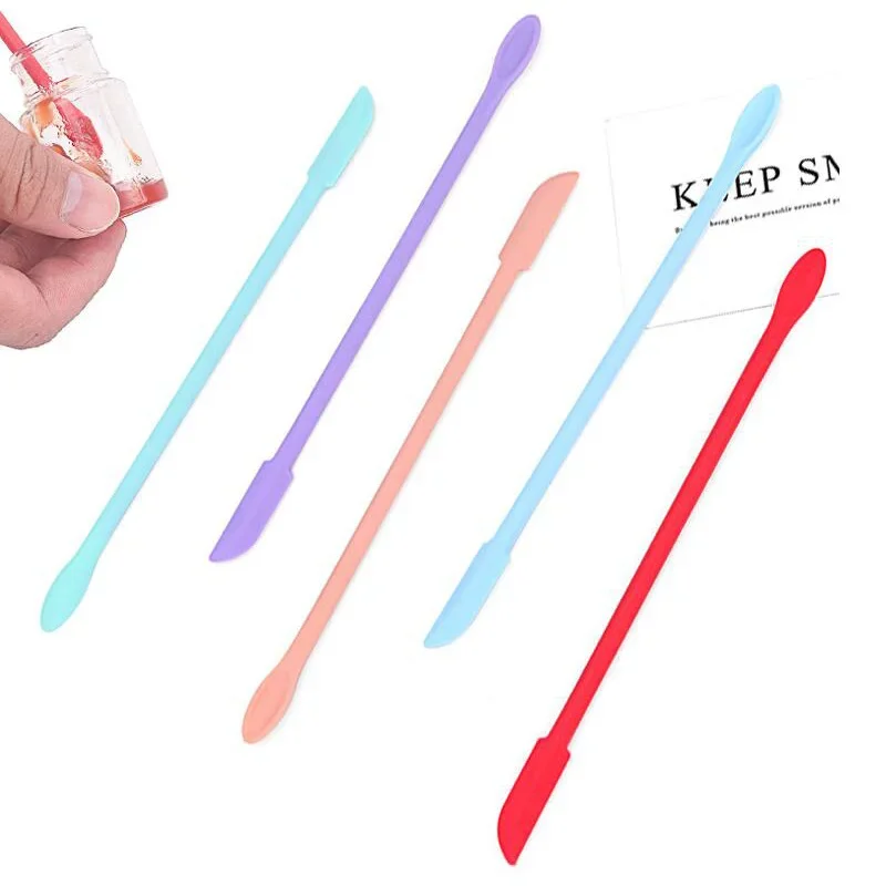 Multipurpose Beauty Spatulas Scraper Silicone Scraper Foundation Stirring Stick Cosmetic Scraper Base Makeup Makeup Tool