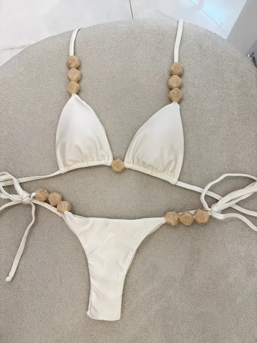 Sexy Bikini Halter Badeanzug Frauen Scalloped Bademode String Brasilianischen Bikini Set Rüschen Badeanzug Sommer Weibliche