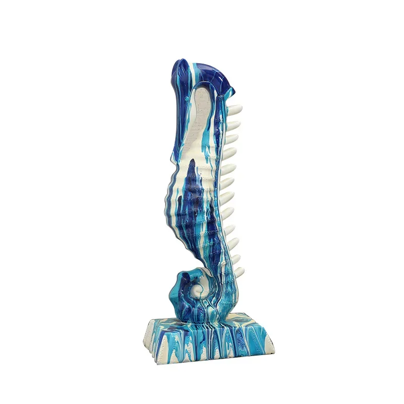 Modern color spray color marine animal resin home decoration ornament study living room desktop soft decoration housewarming