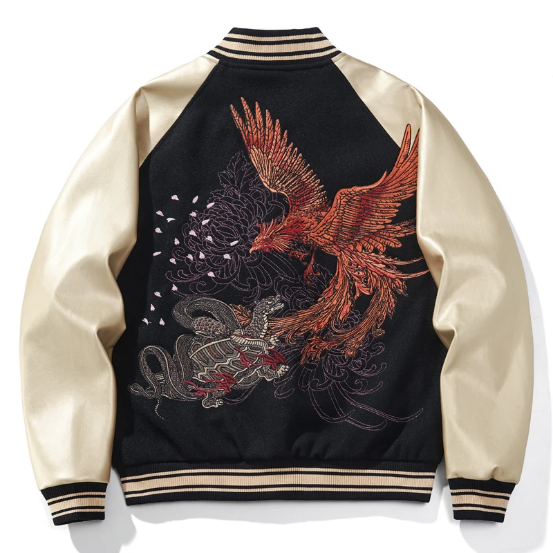 

Jacket men's fashion simple loose corduroy retro trendy embroidered cotton-padded clothes Chinese style versatile spring models