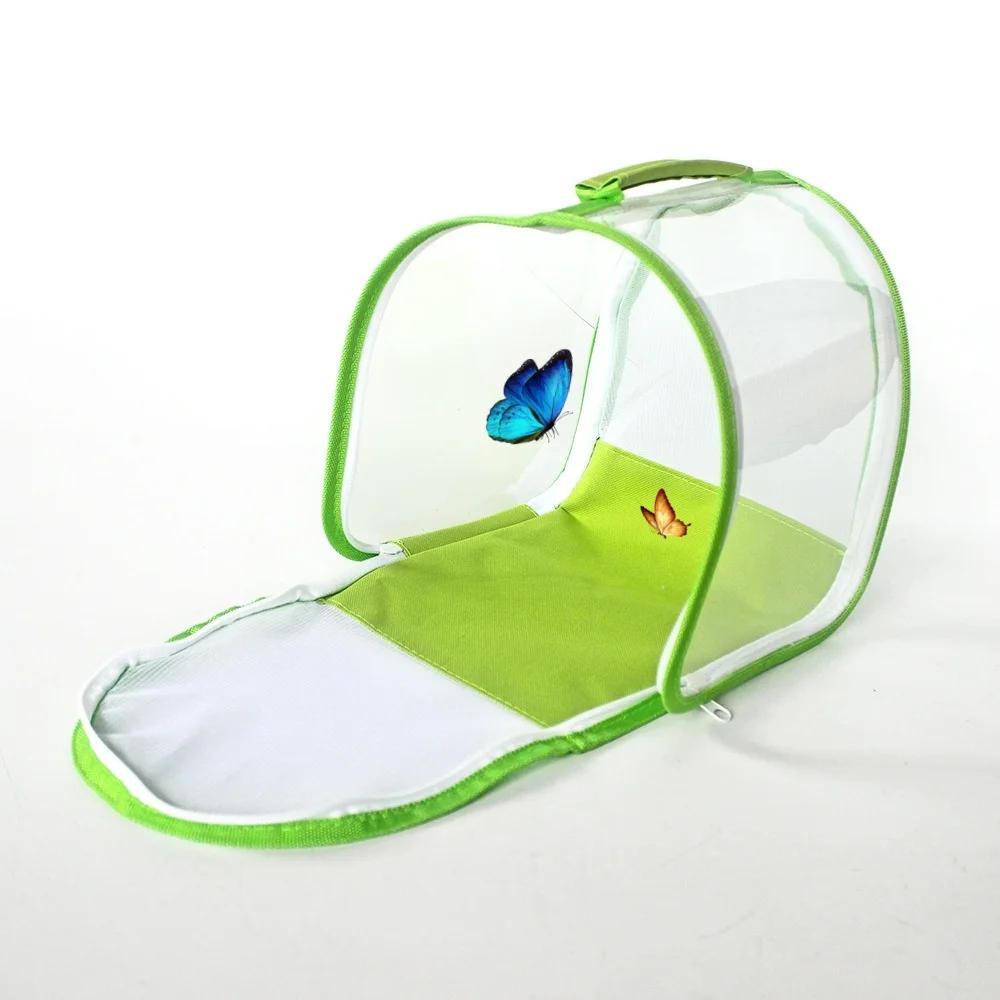 Plastic Various Sizes of Garden Pop-Up Insect and Butterfly Mantis Habitat Mesh Cage Portable for Nursery Box