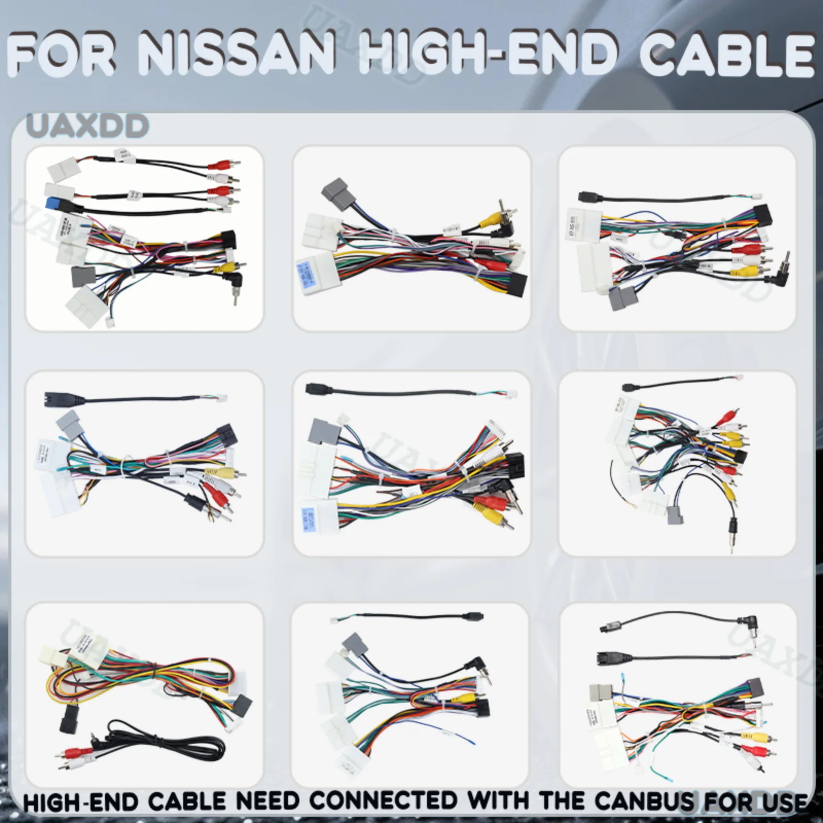 Current FOR 2014-2024 Nissan X Trail 2019 Qashqai 2017 Murano 2008 2013 Teana 2015 Loulan 2Din Car Cable Wire Electric Cord Line