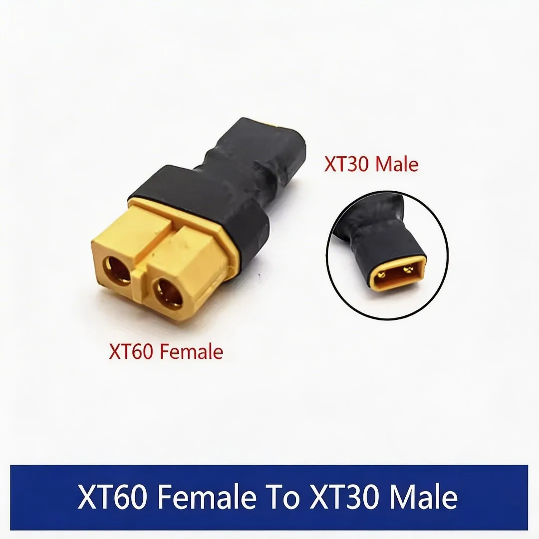 4pcs Parallel Adapter XT60 To XT30 Converter Connector Male/female Plug Conversion Replacement for Lithium Battery ESC Expand