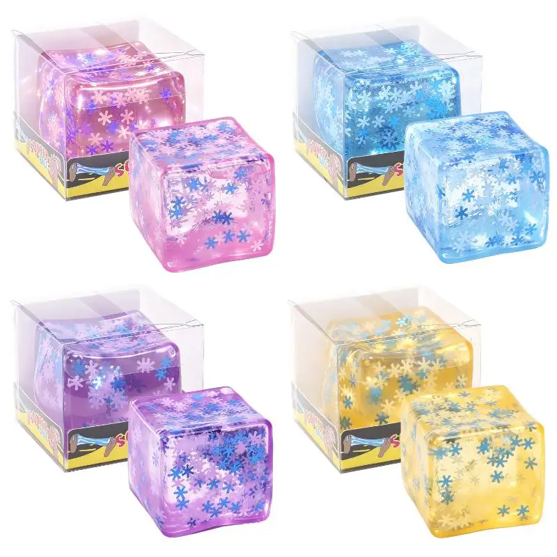 Maltose Snow Ice Cube Stress Balls Funny  Sensory Toys Durable Anxiety Relief for All Age Groups Daily Use