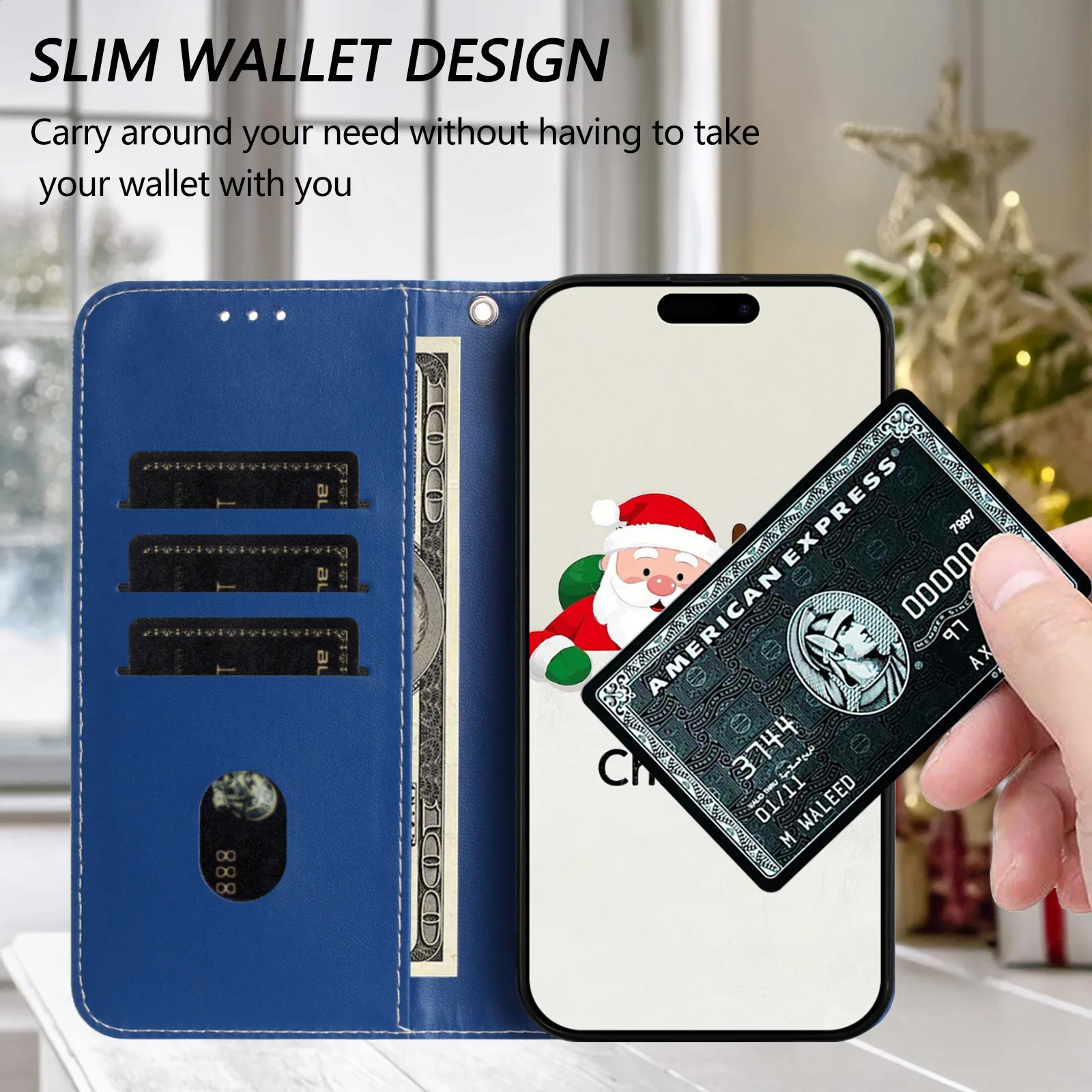 Рождественский чехол для телефона VIVO Y31S Y52S Y27S V29 Pro Lite Y36 Y78 Plus T2 V27E IQOO U3 Snowman Stand Wallet Case Cover coque