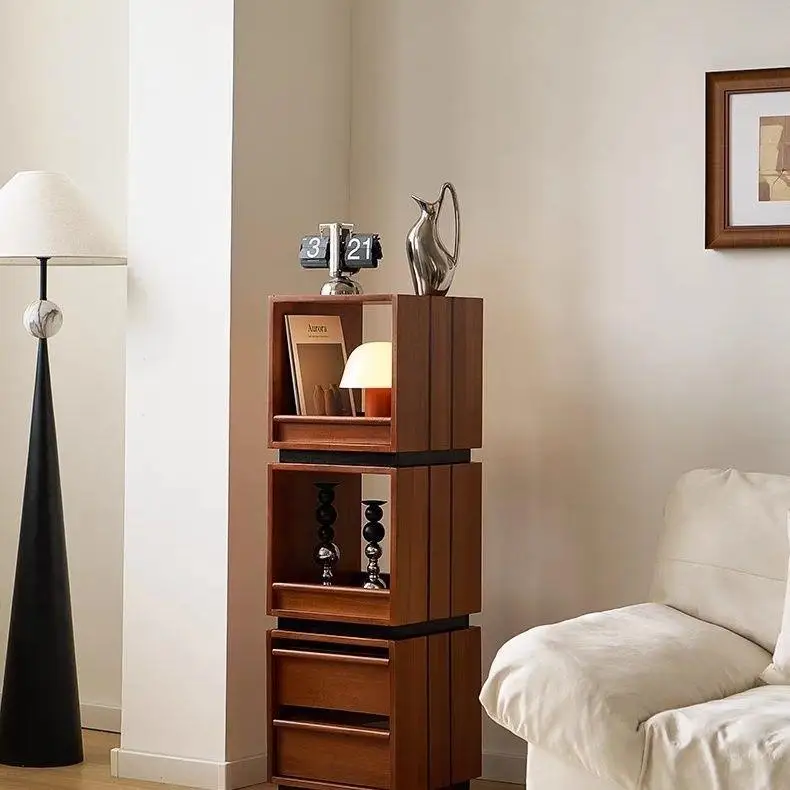 360 medium antique floor-to-ceiling bookcase, living room wine cabinet storage display magazine rack