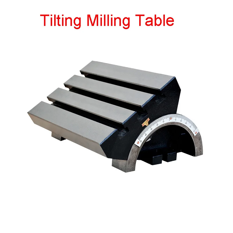 7 inch Tilting Milling Table Adjustable Angle Working Table High Quality Cast Iron Precision Rotary Worktable