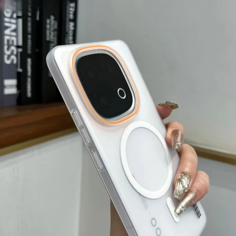 Matte Pc Case for VIVO IQOO Z10 Turbo Pro Shockproof Magnetic for Magsafe Frosted Translucent Hard Cover for IQOO Z10Turbo Plus