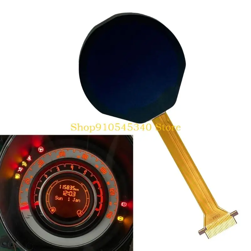 U2JA Instrument Panel LCD Screen Service Panel, Dashboard Display Part with Ribbon Cable Attached COG-VLIT1317-03