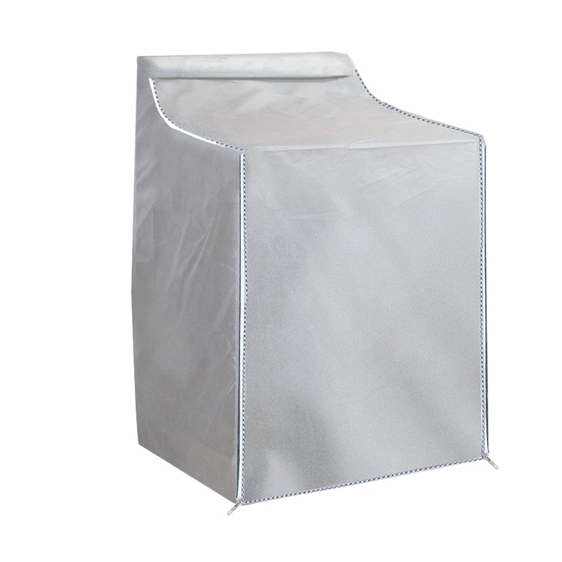 210D Waterproof Washing Machine Cover Home Hotel Laundry Dryer Protector With Zipper Dustproof Sunscreen Washer Dryer Cover