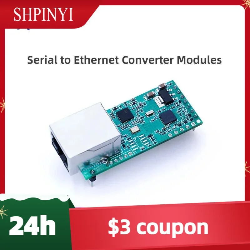 

Новый (цена за 4 шт.) Модуль последовательного порта PUSR в RJ45 UART TTL в Ethernet TCPIP-конвертер Поддержка DHCP и DNS USR-TCP232-T2