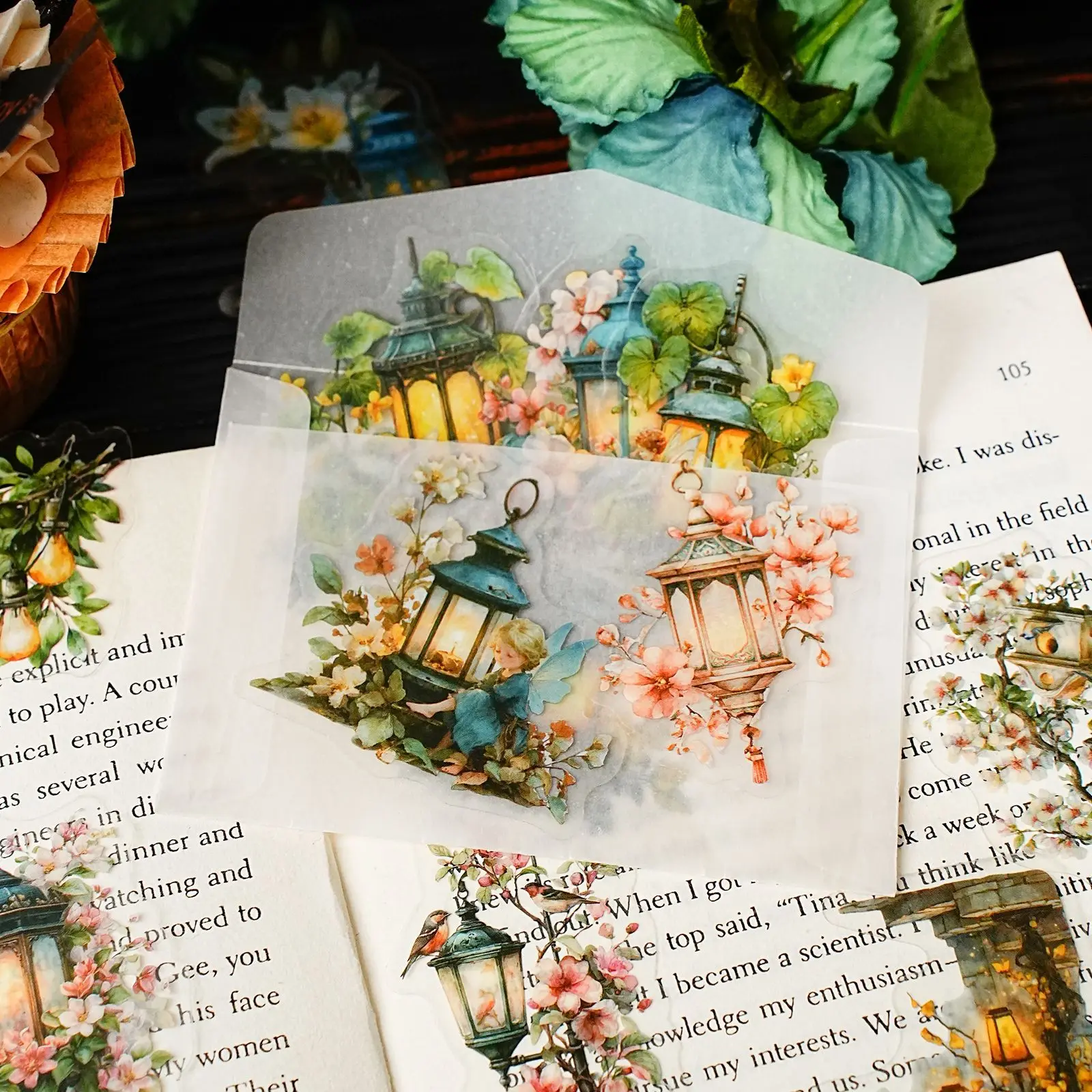 15개/세트 귀여운 문구 스티커 빛의 방향 DIY 공예 스크랩북 앨범 정크 저널 해피 플래너 스티커