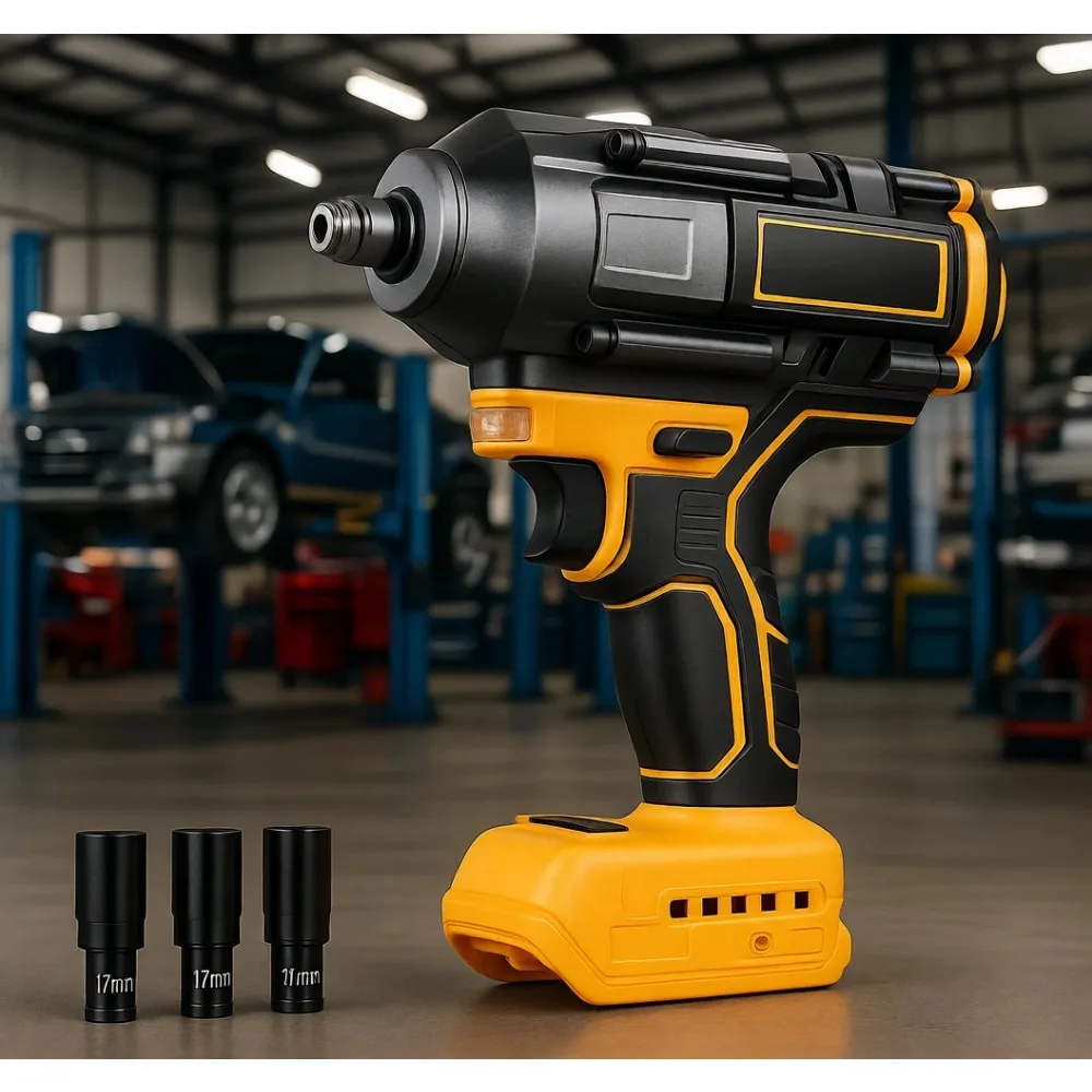 

Беспроводной ударный гайковерт 1/2 дюйма, 1000-1200 Нм, высокомоментный, бесщеточный, с LED-подсветкой, регулируемой скоростью, для автомобилей, грузовиков, фургонов, газонокосилок