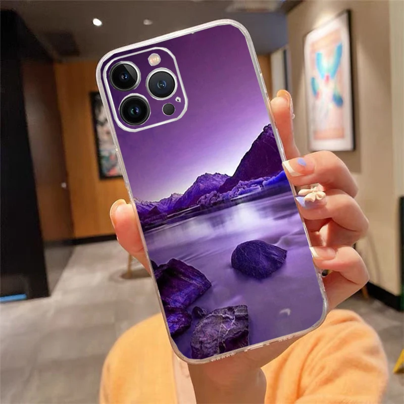 Funda de teléfono para iphone 17 Pro Max 17 Air 16 15 14 13 Pro Max 15 16 Pro 15Plus Infinity on Purple Art
