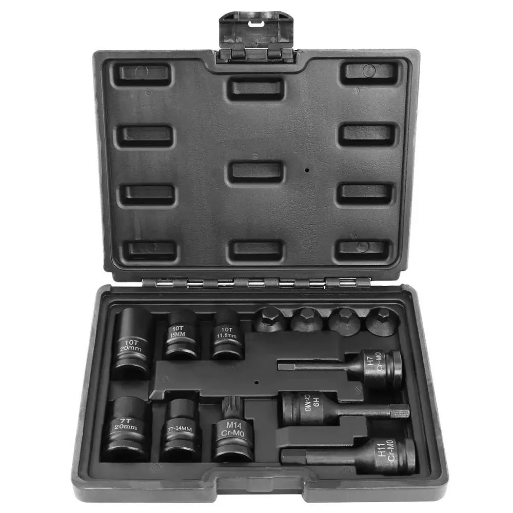 

13pcs Brake Caliper Bolt Removal Tool Kit Socket Bit Set for VW Audi Mercedes Benz BMW