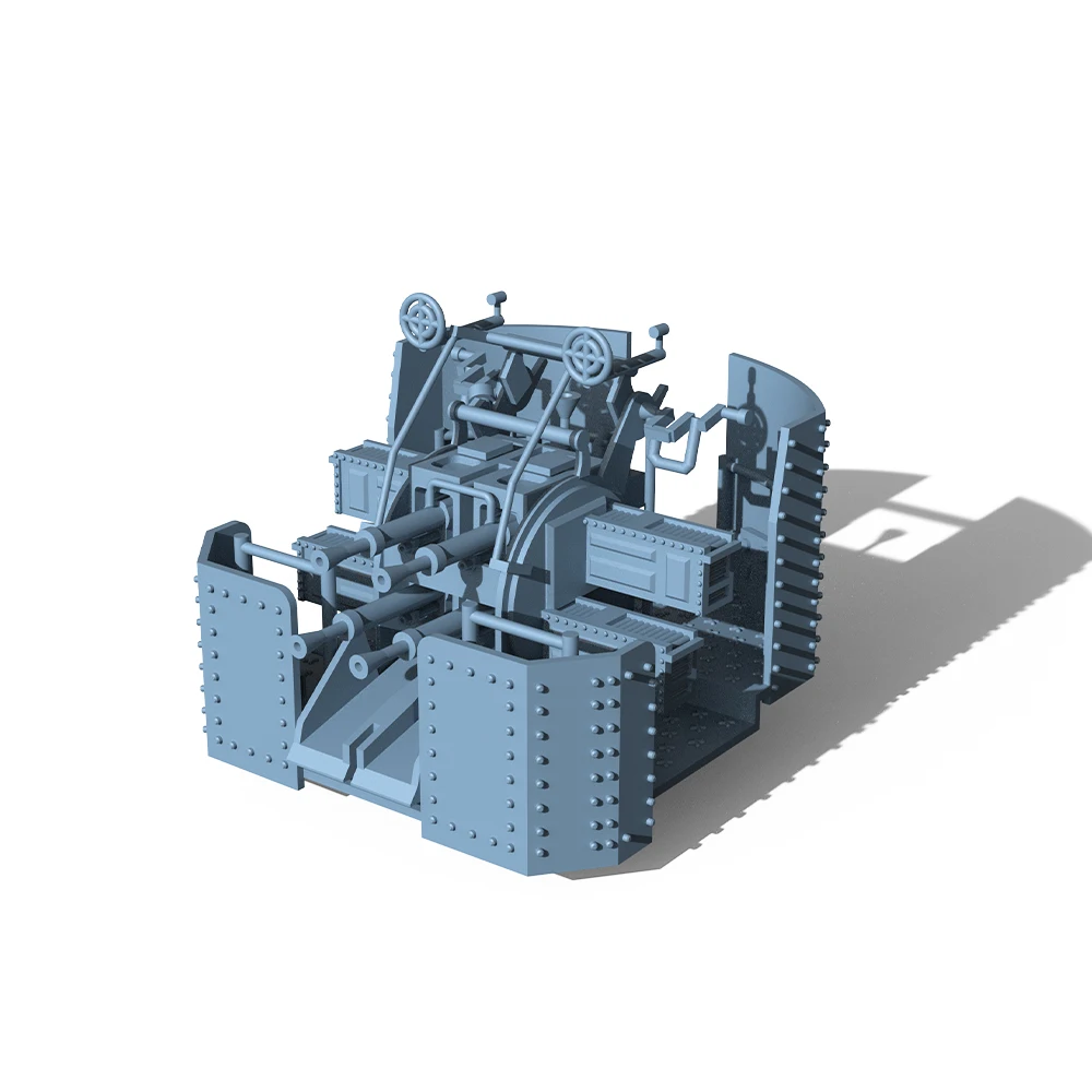 Yao\'s Studio LY018A 1/144 1/200 1/350 1/700 Model Upgrade Parts British Navy 2pdr Pompom Gun Flat angle With Shield