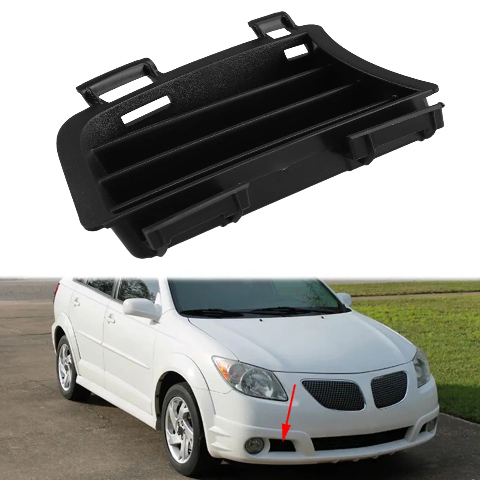 21) For Pontiac Vibe 2005 2008 Front Bumper Lower Fog Light Cover Outer Grilles Stable Characteristics Perfect Match