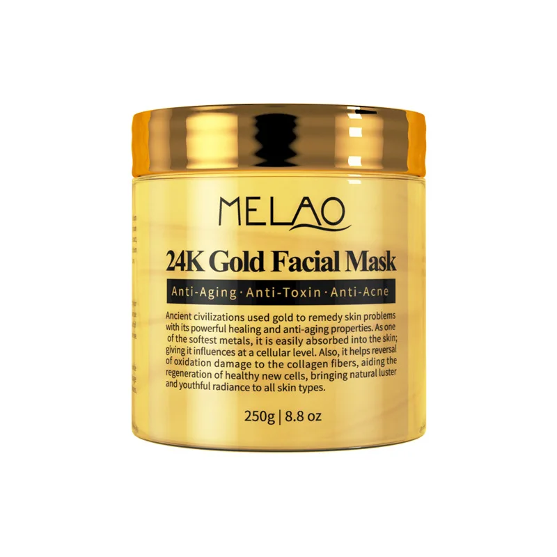 Cross border 24K gold collagen facial mask hydrating and moisturizing pore shrinking face cream smearing facial mask soft film