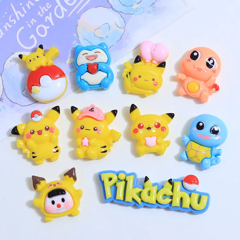 

MINISO Adorable Cartoon Pokemon Shoe Charms DIY Shoe Buckle Accessories Resin Shoe Decorations Holiday Gifts For Boys and Girls