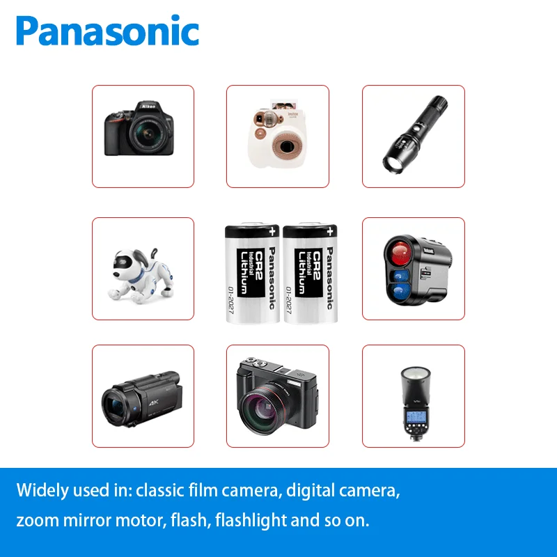 Panasonic CR2 CR15H270 dalmierz 3V bateria litowo-manganowa Polaroid mini 25 kamera drukarka blokada hamulca tarczowego GPS zabezpieczenie