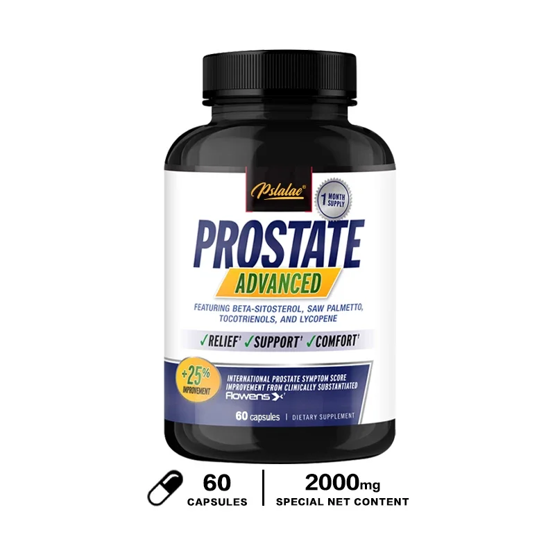 Prostate Progress Capsules Contain Saw Palmetto To Reduce Bathroom Trips, Relieve Bladder and Urination Men's Health Supplement