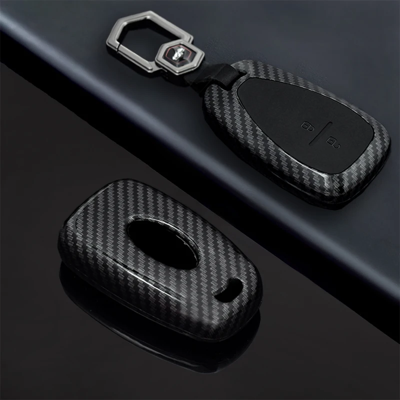 Funda de llave de coche remota ABS de carbono para Chevrolet Chevy Camaro Cruze Malibu Equinox Onix Spark Sonic Volt Protect
