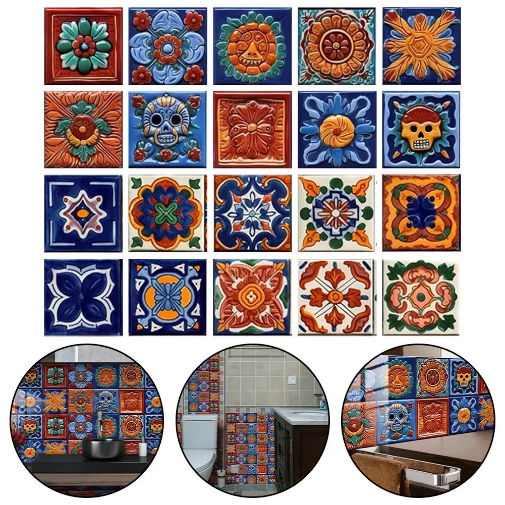 Decoration Options Wall Tiles Mexican Tiles DIY Decoration Options Decals Decorating Needs PVC High Quality PVC