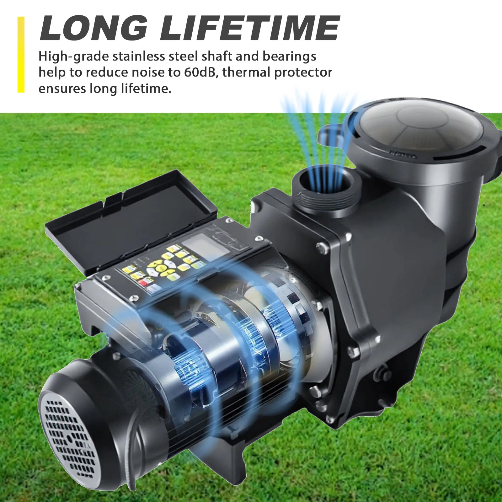 Jade Variable Speed Pool Pump for Water Circulation for Customizing Pool Filtration System