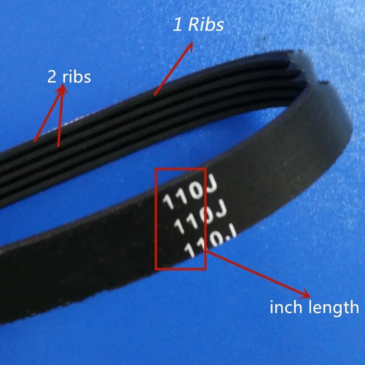 Courroie de moteur de roue d'entraînement de type V, lave-linge, 486mm, EPJ486, 2EPJ486, 6EPJ486, 5EPJ486, 3EPJ486