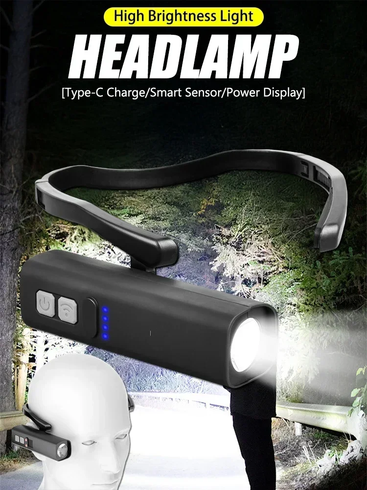 AliExpress BALDR Ear Clip Sensor Headlamp Bright LED Headlight Rechargeable Waterproof Head Flashlight for Fishing Hiking Running Cycling Outdoor
