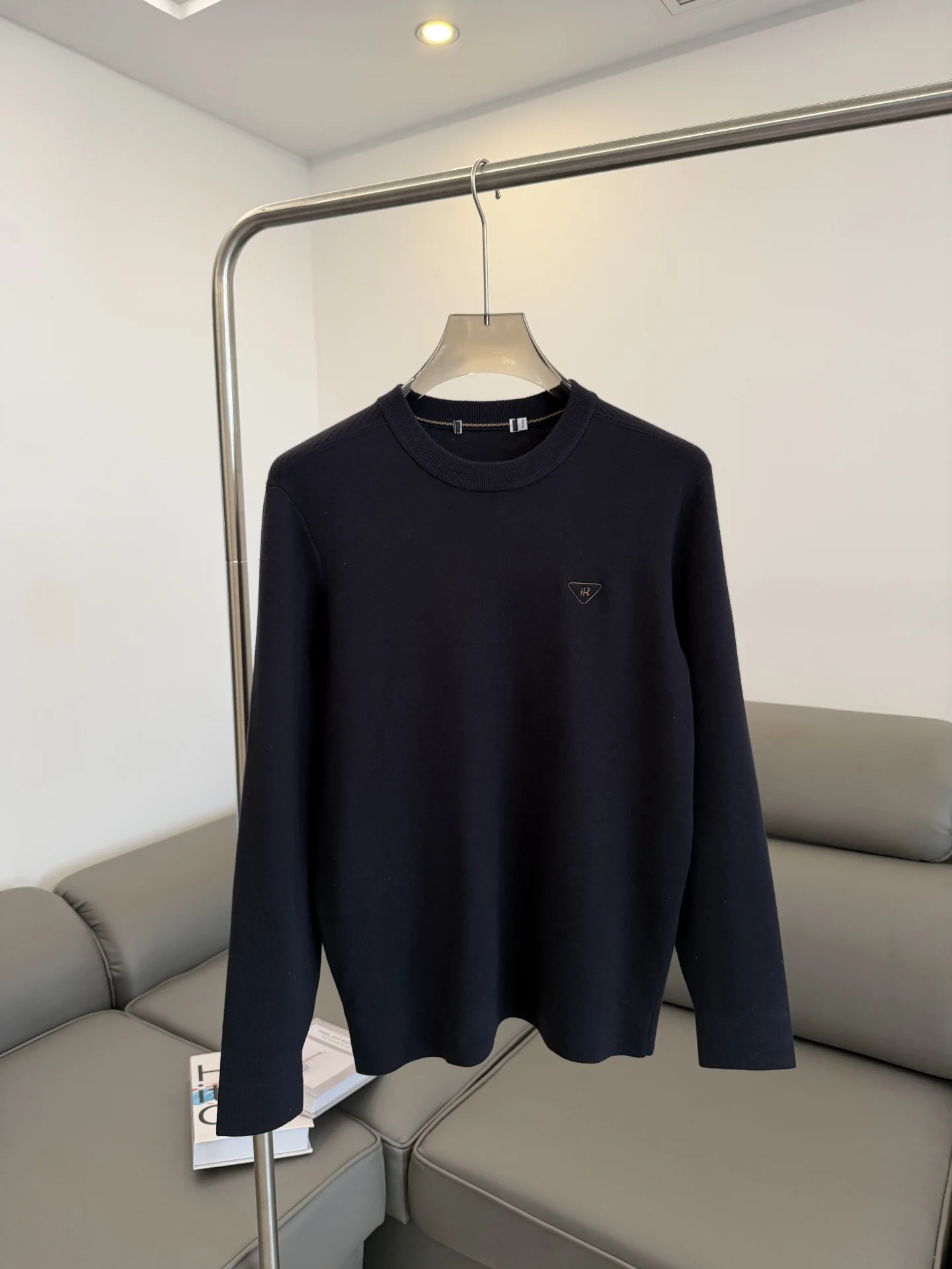 

Men's Cotton Wool Blend round Ne Knitted Sweater Skin-friendly Warm Base Layer Trendy Autumn Winter Faion Loose Fit Long ...