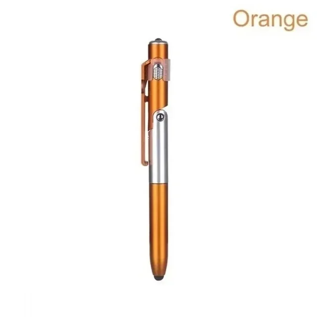 4-in-1 multifunctionele balpen met LED-licht, opvouwbare telefoonhouder, nachtlees- en schrijfpotlood, kantoor-, school- en studentenschrijfwaren
