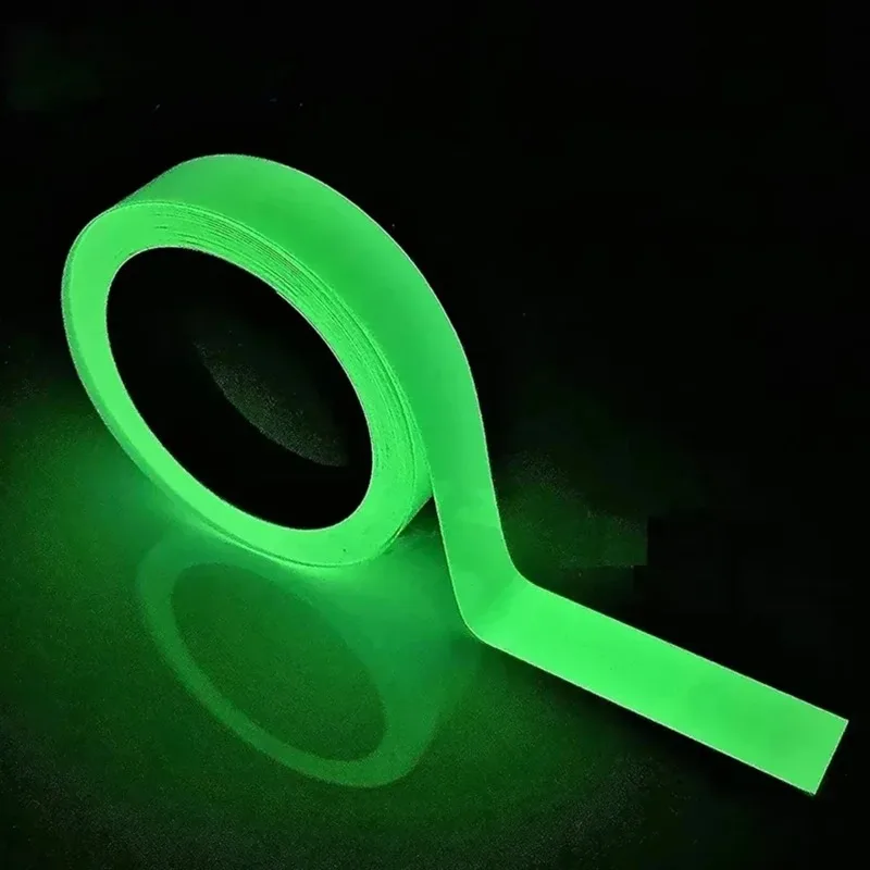 Glow Waterproof Can Be Cut Adhesive Fluorescent Tape Fluorescence Glow in the Dark Stairs Fireproof Warn Sticker Luminous Green