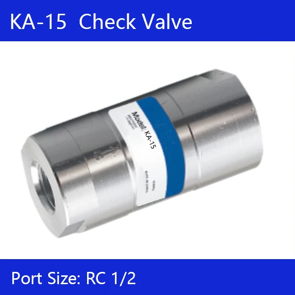 1pcs on Return Valves KA-15 Port 1/2