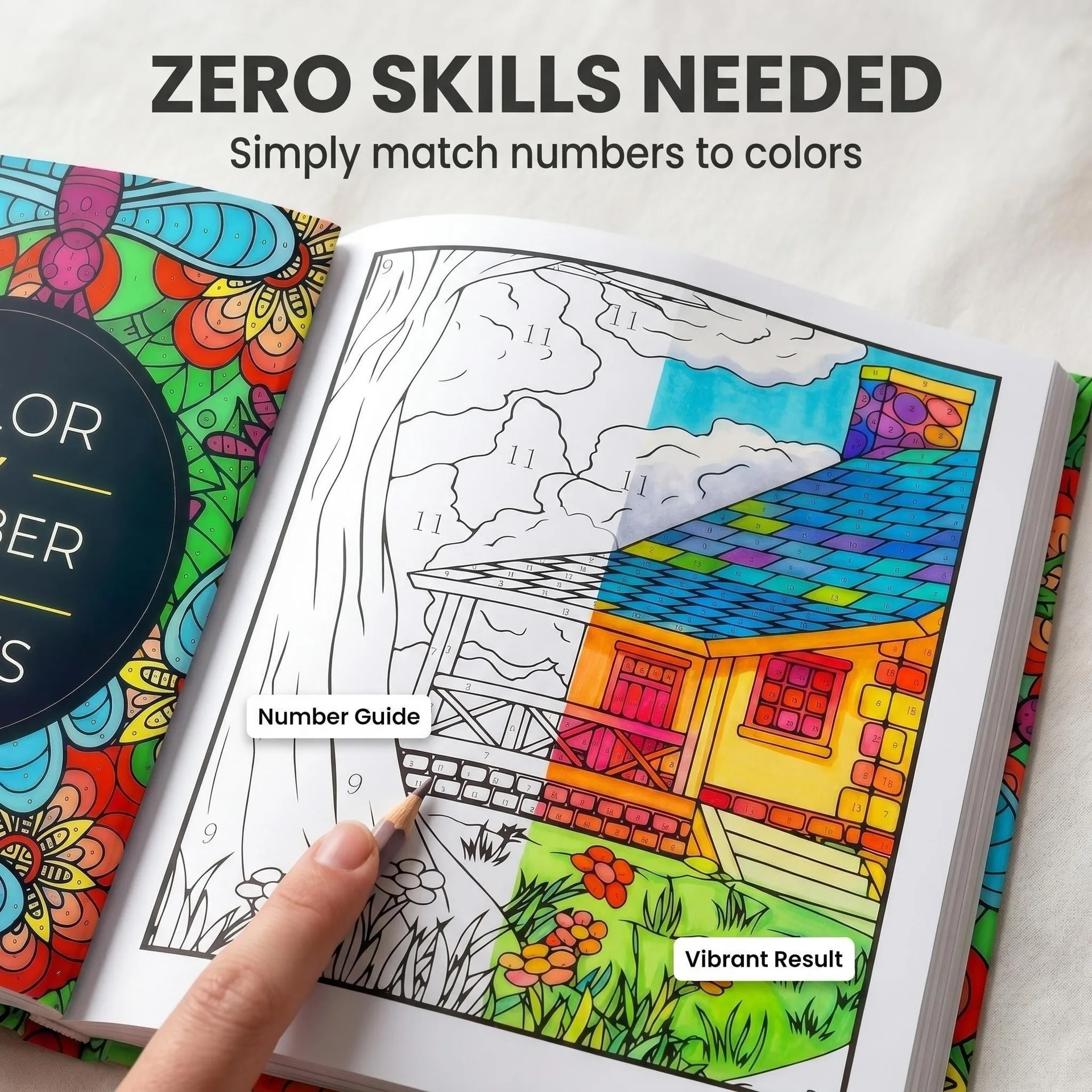 Color By Number For Adults: 75 Beautiful Pictures Designed For Anxiety Stress Relief Painting Coloring Book For Men Women Teens