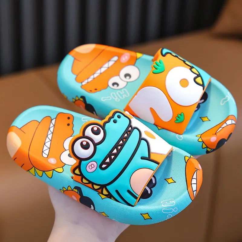 Surprise Dinosaur kid Slippers Boy Girl shoe Cute Cartoon Home Indoor Slippers kid shoe Fashion Casual Non-Slip Bathroom Shoe 슬리