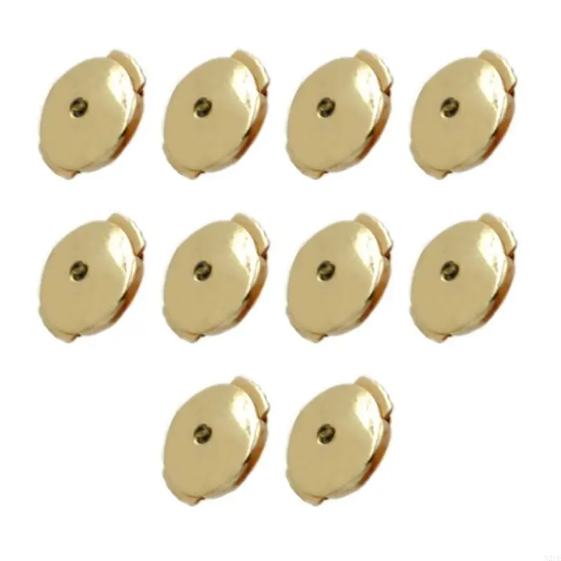 

N2UE 10Pieces Eye Catching Disc Shaped Ear Plugs Earplug Retainer Unique Designed Disc Ear Plugs for Daily Wear and Party