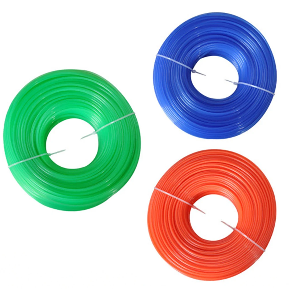 100m Lawn Mowing Rope 2.4mm Round Trimmer Line High Visibility For Gardening Weeding Tasks Garden Care