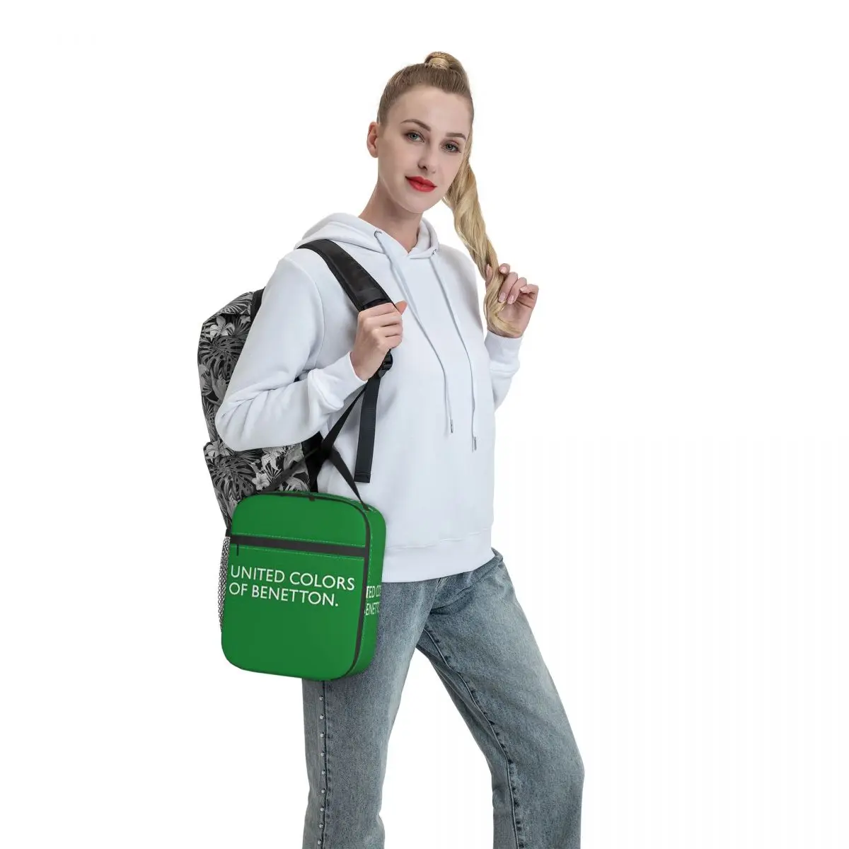 United Colors Of Benetton Insulated Lunch Bag for Women Office Cooler Thermal Food Box Tote Leakproof Lunch Boxes Container view 6