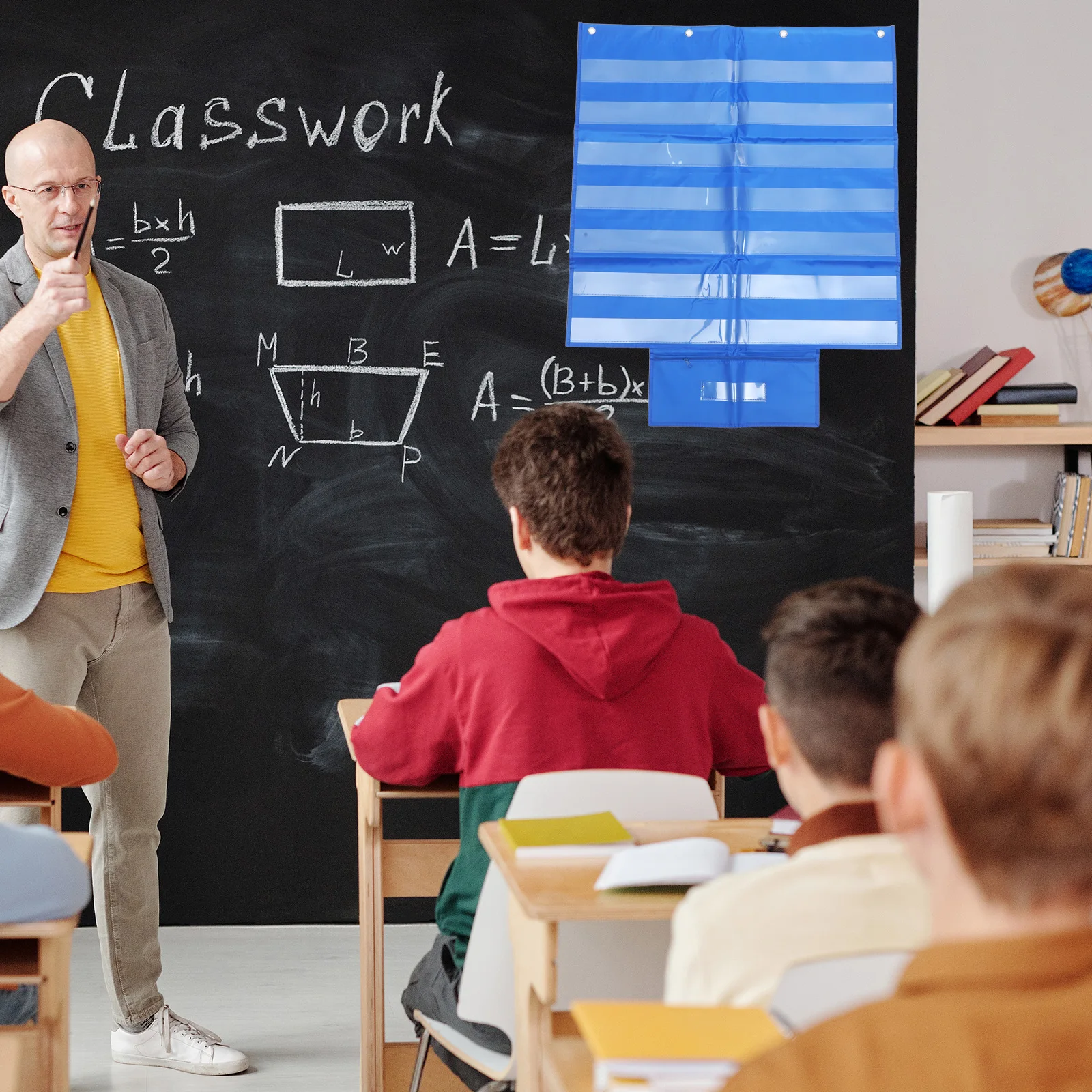 

Classroom Pocket Chart Word Cards Holder Sentence Strips Organizer Premium Material Reusable Reliable Home School Teaching