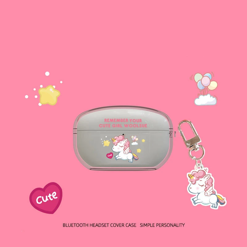 حافظة كرتونية شفافة ثلاثية الأبعاد لسوني ، غلاف سماعة أذن لاسلكية ، حافظات ناعمة ، غطاء واقي ، جديد ،