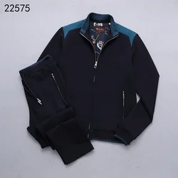 BILLIONAIRE BLKA CPTG Sportswear set cotton men 2024 new Thin sports Casual zipper high-quality Breathable big size M-4XL