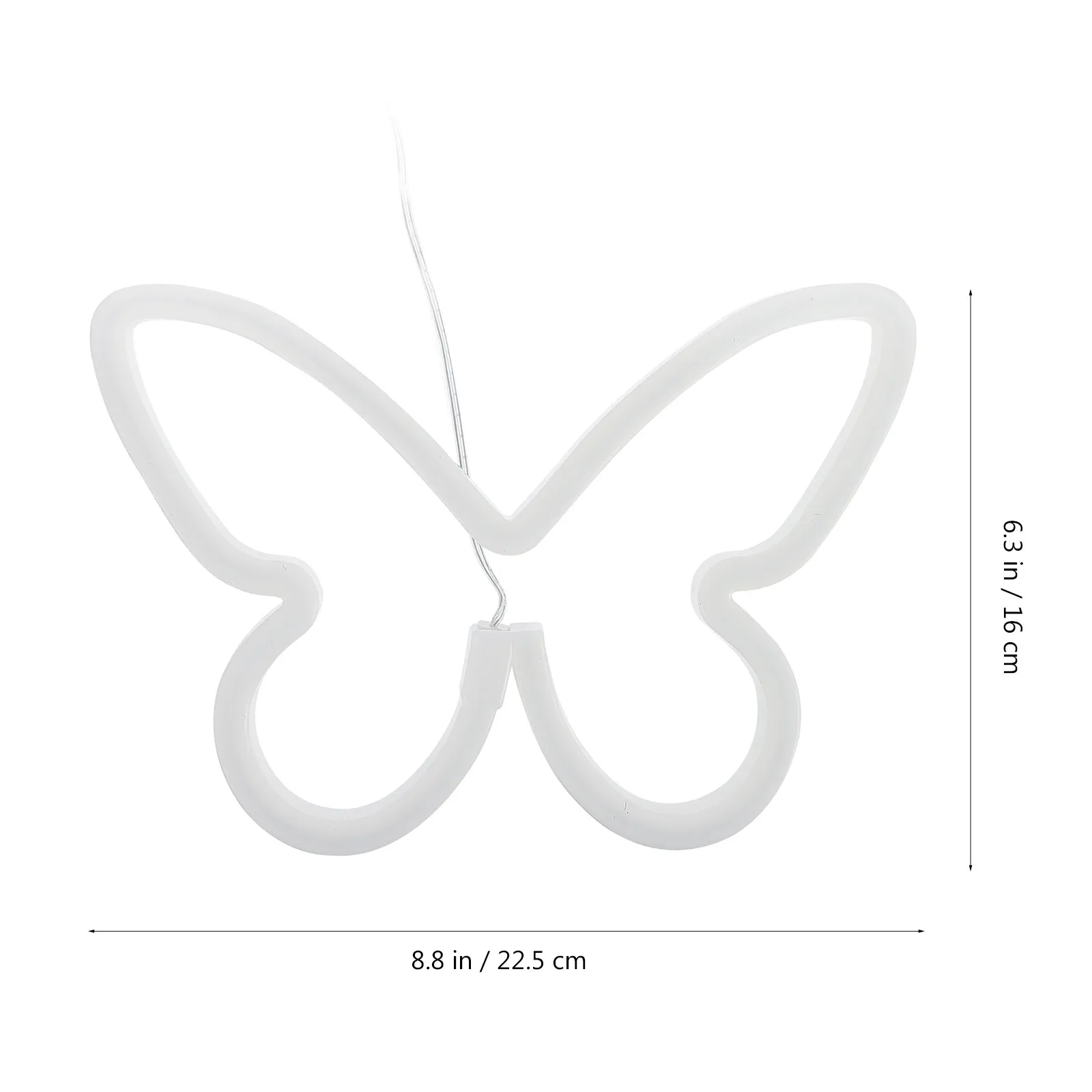 1Pcs Decorative Butterfly Neon Light USB Battery Powered Stylish LED Lamp Small Night Light Creative Shape Home Living Room