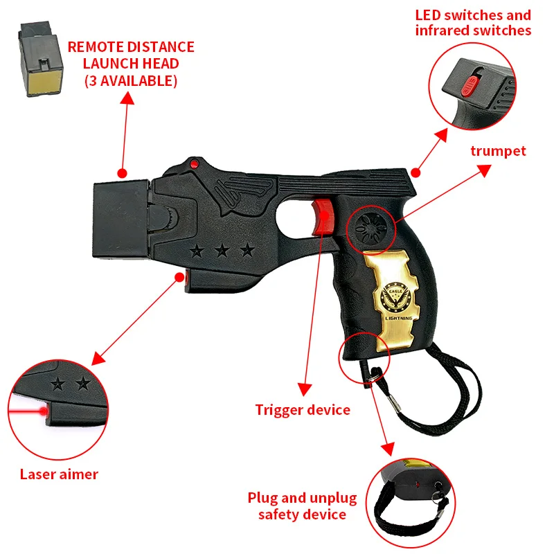 Self-defense stun gun, female safety protection, outdoor, camping, indoor