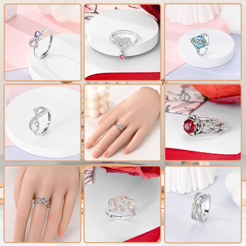 2025 New Hot Sale 925 Original Love Ring Series Suitable for Any Occasion DIY Accessories Gift