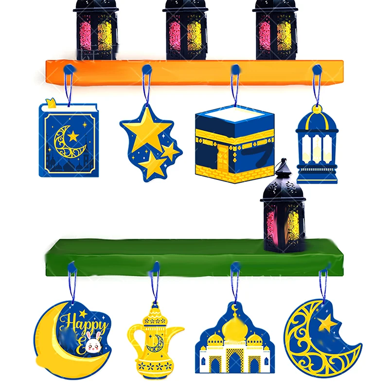 Dekorasi Idul Fitri Tag Gantung 2025 Dekorasi Ramadhan untuk Rumah Mubarak Ramadhan Kareem Idul Adha Dekorasi Pesta Muslim Islami